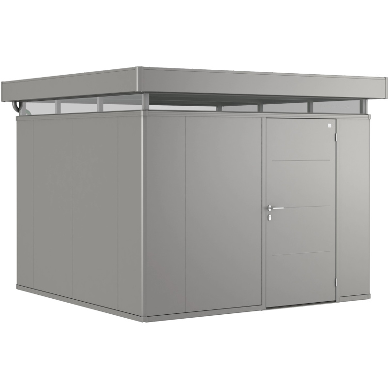 Biohort Plechový zahradní domek CasaNova 3 x 3 křemenově šedá, 330 x 330 cm, P