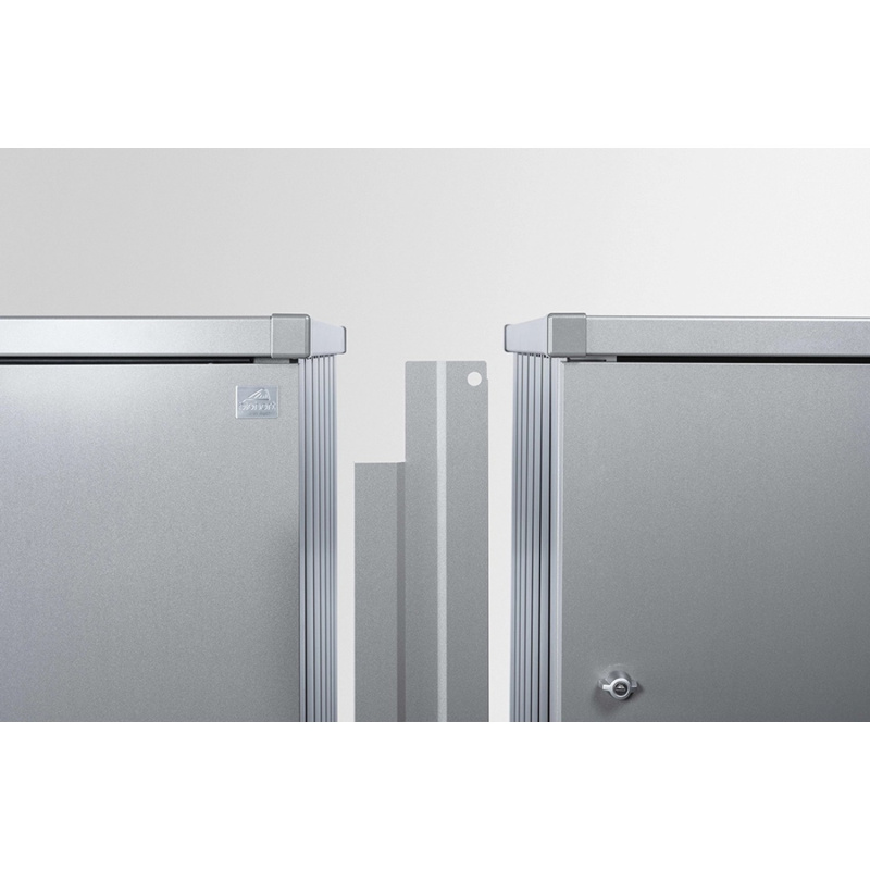 Biohort Spojovací prvek pro 3 boxy na popelnice Alex stříbrný