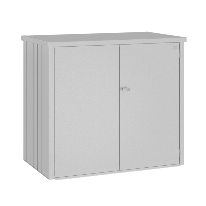 Biohort Box na popelnice Alex Duo stříbrný 148 x 88 x 129,5 cm