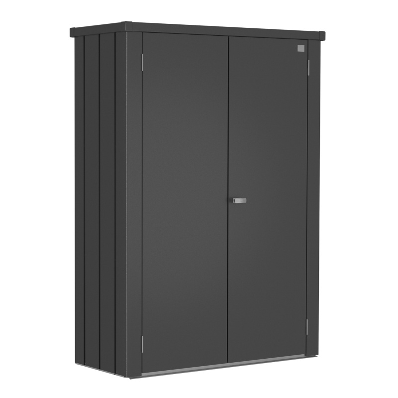Biohort Zahradní skříň na terasu Romeo M High tmavě šedá 132 x 57 x 181 cm