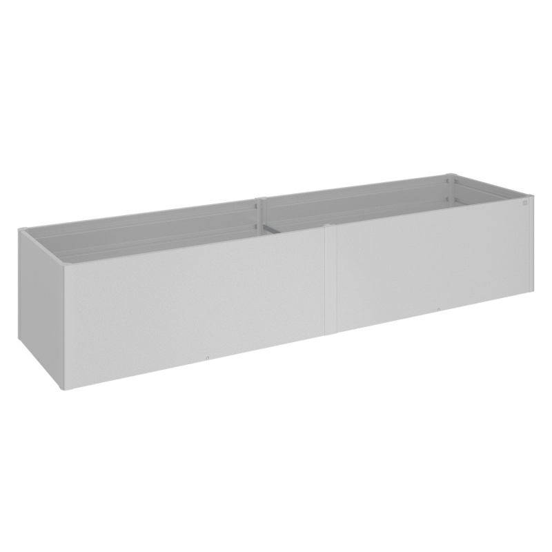 Biohort Vyvýšený záhon 4 x 1 stříbrný 397 x 102 x 77 cm