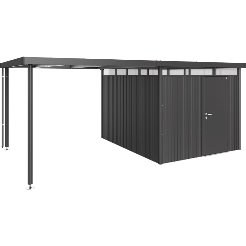 Biohort Boční střecha k zahradnímu domku HighLine H5, tmavě šedá, vel. L