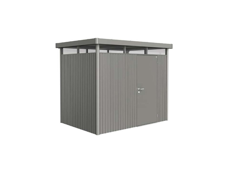 Biohort Plechový domek HighLine H2 stand. dveře, křem.šedá, 275 x 195 x 222 cm