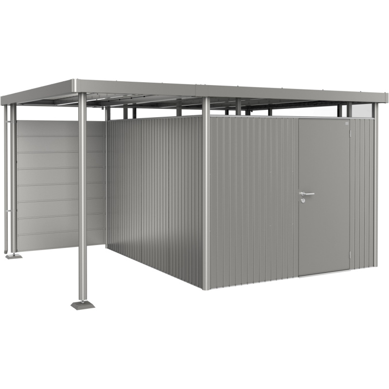 Biohort Zadní stěna pro boční střechu HighLine H2/H3/H4/H5 křemenově šedá vel. S