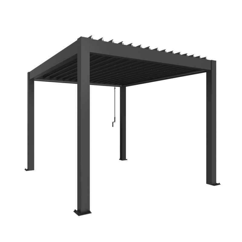 Biohort Pergola 3,5 x 3 tmavě šedá 367,5 x 312 cm