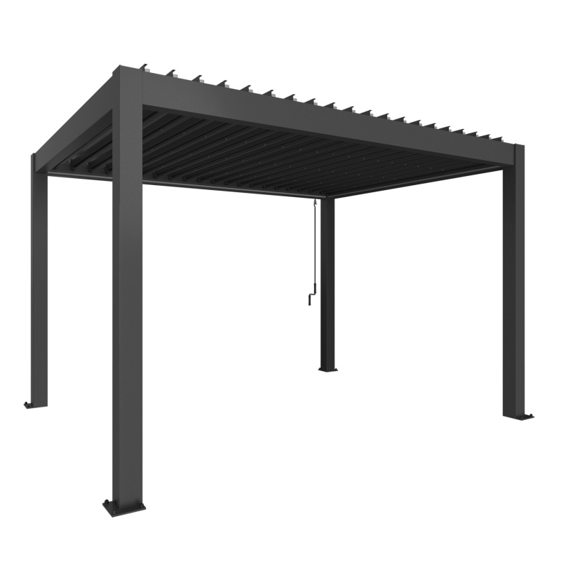 Biohort Pergola 4 x 3 tmavě šedá 404,5 x 312 cm