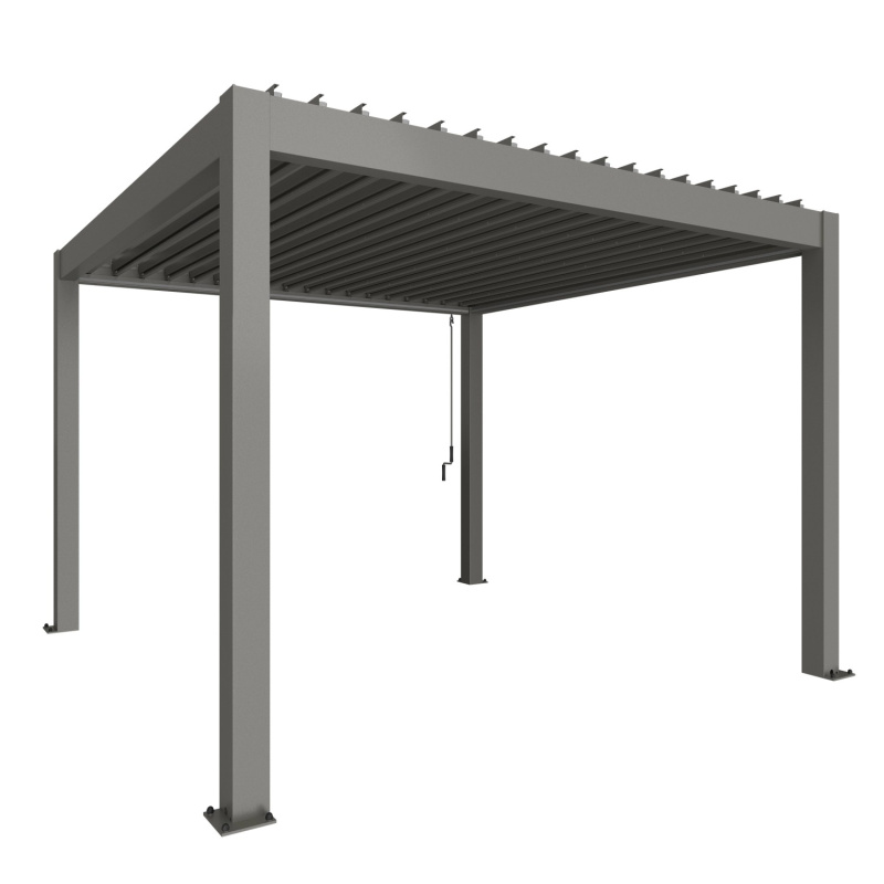 Biohort Pergola 3,5 x 3,5 křemenově šedá 367,5 x 367,5 cm