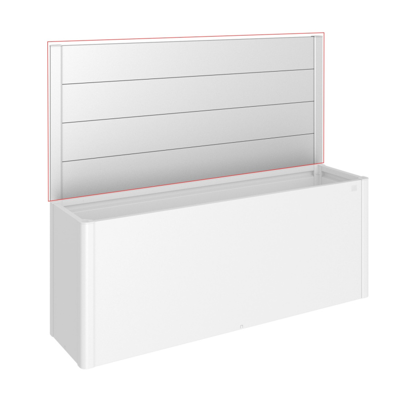 Biohort Zástěna pro záhony vyvýš. bez skla pro stranu 4 m stříbrná