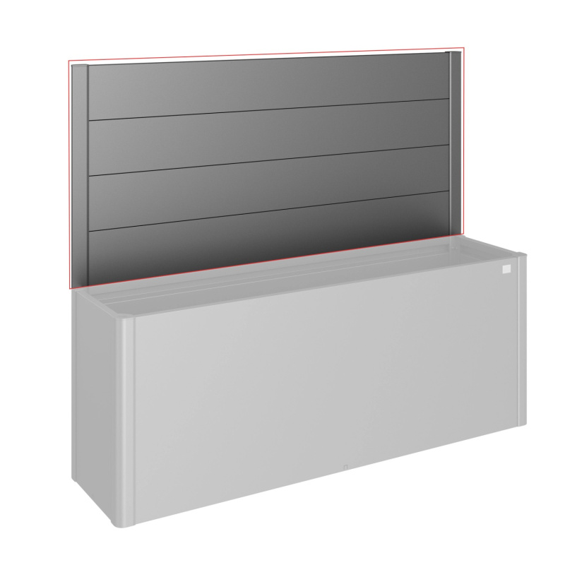 Biohort Zástěna pro záhony vyvýš. se sklem pro stranu 4 m tm.šedá