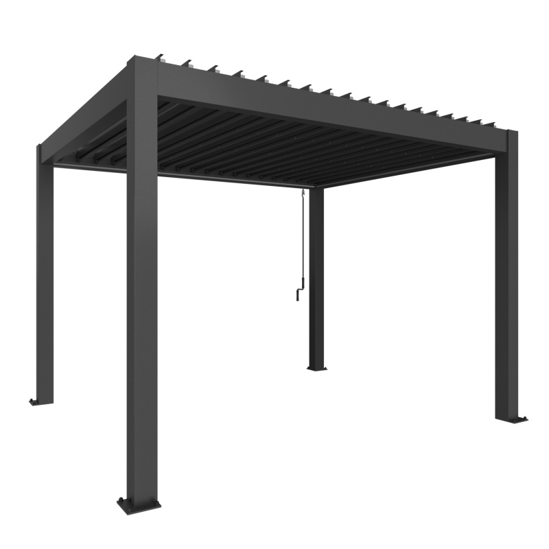 Biohort Pergola 3 x 3,5 tmavě šedá 312 x 367,5 cm