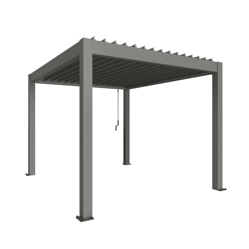 Biohort Pergola 3 x 3,5 křemenově šedá 312 x 367,5 cm
