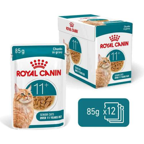 Royal Canin Ageing 11+ kousky v omáčce – kapsičky pro starší kočky od 11 let  12 x 85g