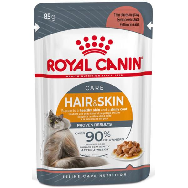 Royal Canin Pouch Hair & Skin in Gravy - 85g