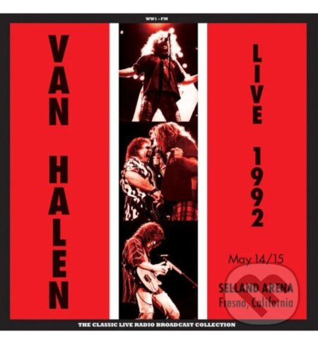 Van Halen:  Live At Selland Arena Fresno 1992 (Red/White Splatter) LP