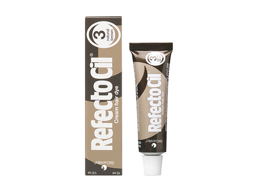 RefectoCil Eyelash and Eyebrow barva na obočí a řasy odstín 3 Natural Brown 15 ml