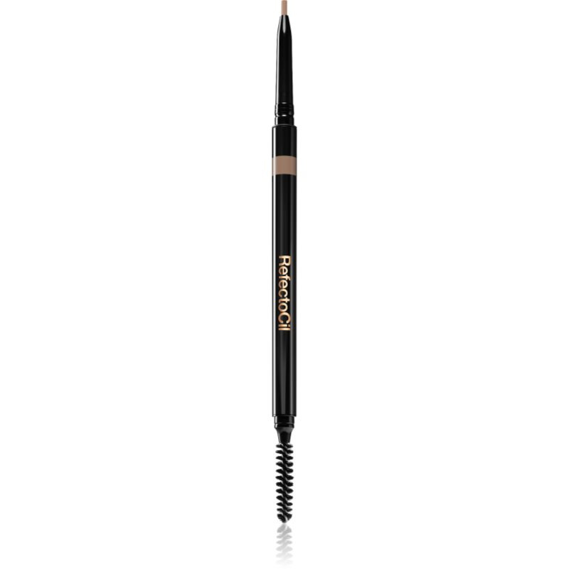 RefectoCil Brow voděodolná tužka na obočí s kartáčkem odstín 02 Medium Brown 1 ks