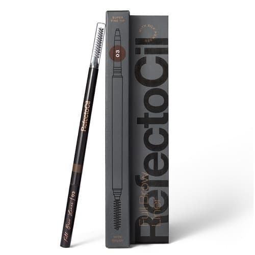 RefectoCil Brow voděodolná tužka na obočí s kartáčkem odstín 03 Dark Brown 1 ks