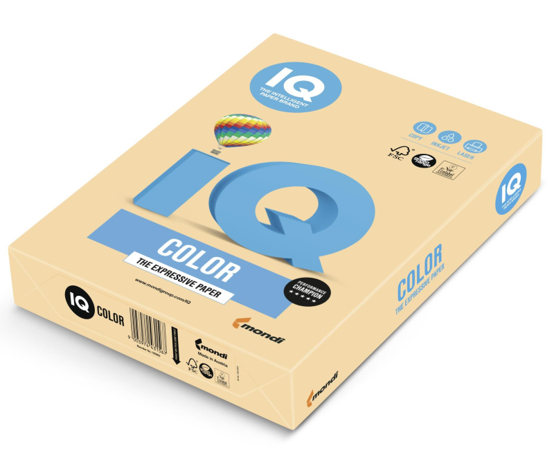 Barevný papír IQ A4 - zlatý GO22, 160g/m2, 250 listů