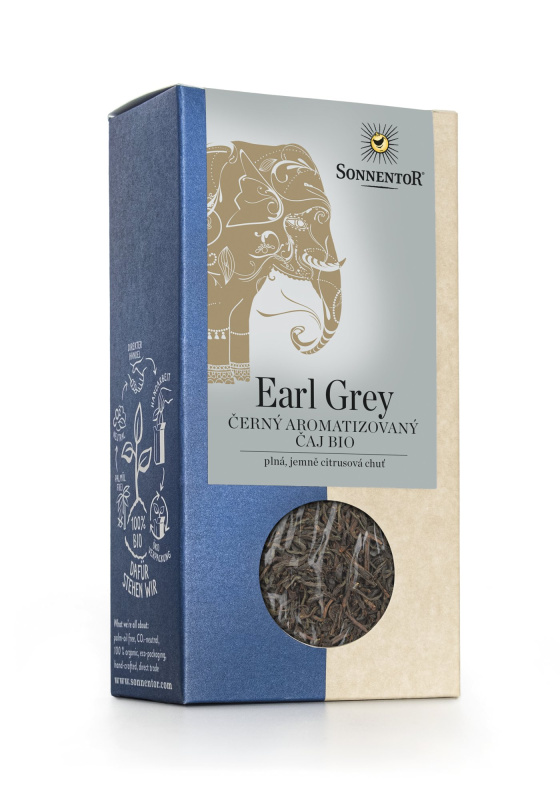 Sonnentor Earl Grey - aromatizovaný černý čaj bio syp. 90g
