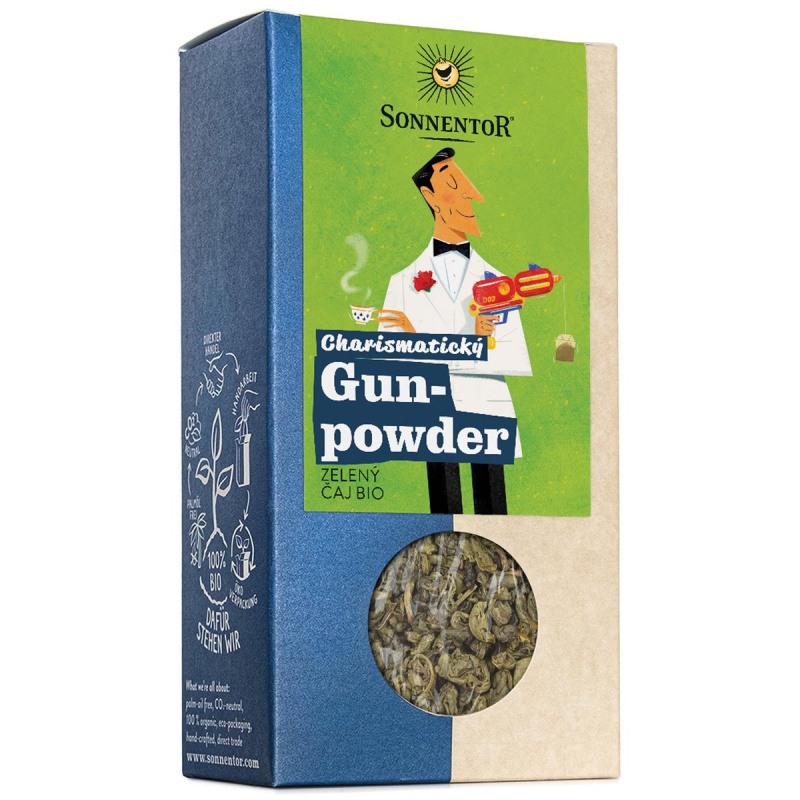 Zelený čaj Gunpowder sypaný čaj BIO Sonnentor 100 g