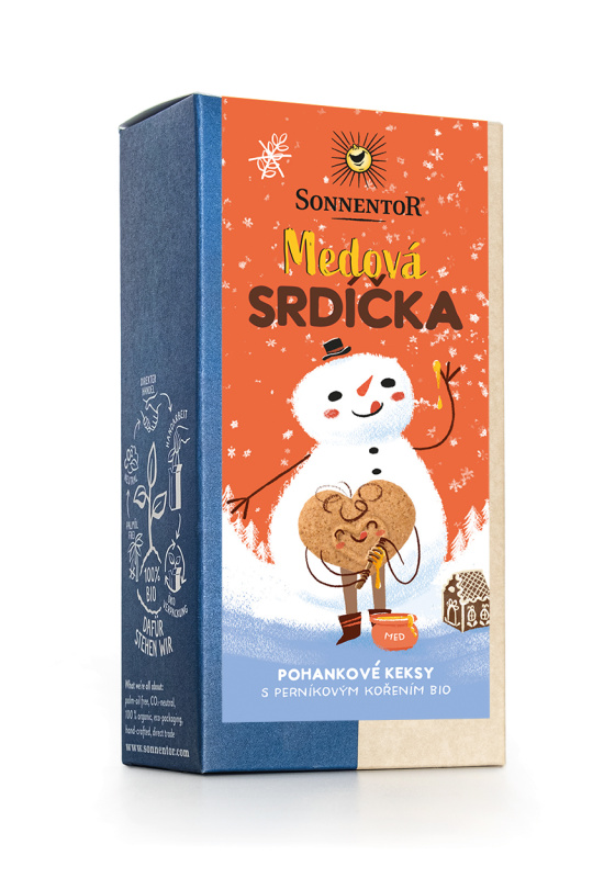 Sonnentor Medová srdíčka bezlepková bio 100g