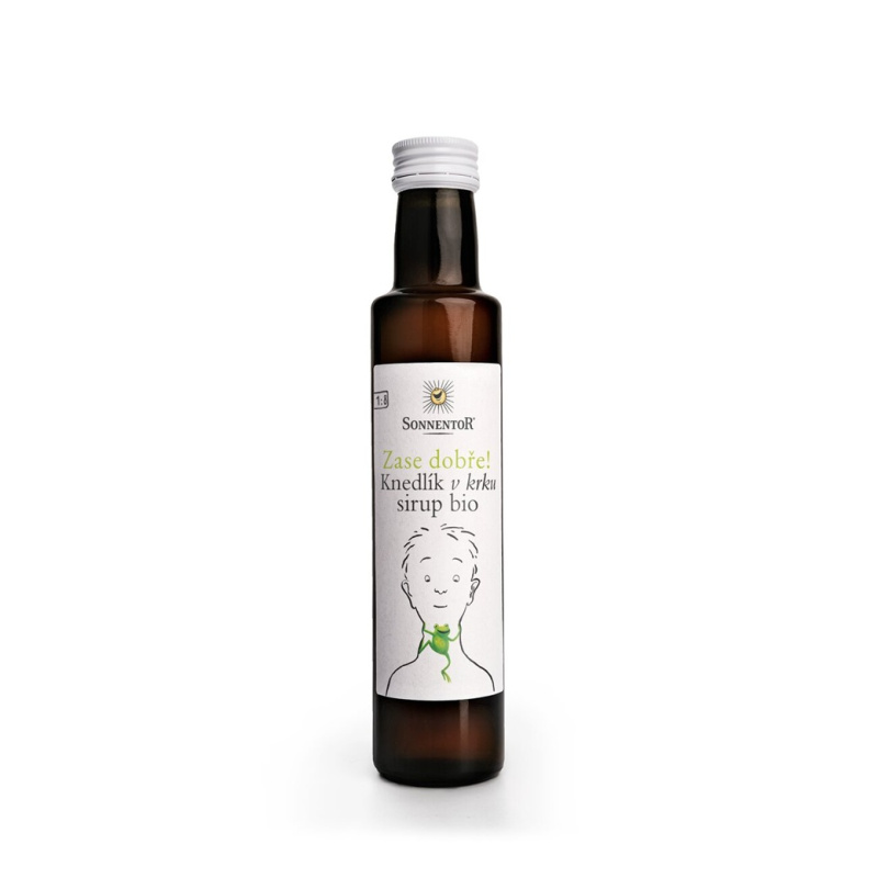 Sonnentor Zase dobře! Knedlík v krku sirup bio 250 ml