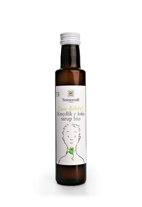 Sonnentor Zase dobře! Knedlík v krku sirup bio 250 ml