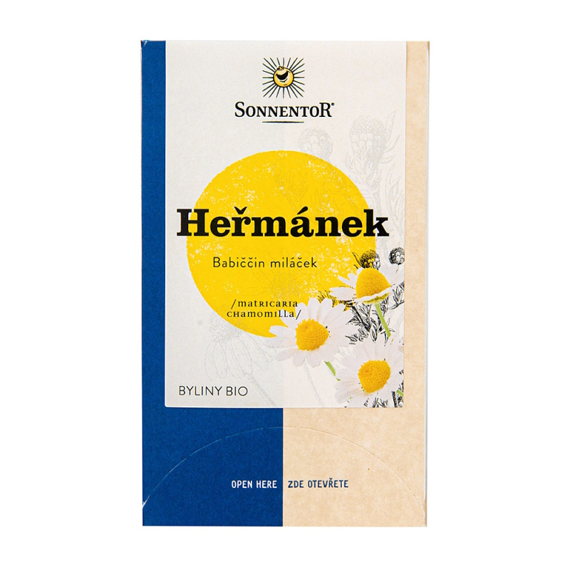 Bylinný čaj Sonnentor - heřmánek, bio, 18 x 0,8 g, 14,4 g