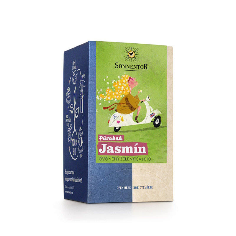 Sonnentor Zelený čaj jasmínový BIO 27g
