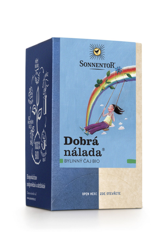 Bylinný čaj Sonnentor - Dobrá nálada, bio, 18 x 1,5 g