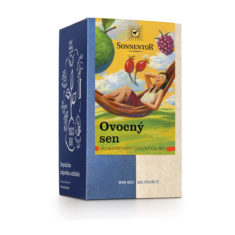 Ovocný čaj Sonnentor - Ovocný sen, bio, 18 x 2,5 g, 45 g