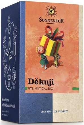 Děkuji porcovaný bylinný čaj BIO Sonnentor 27 g