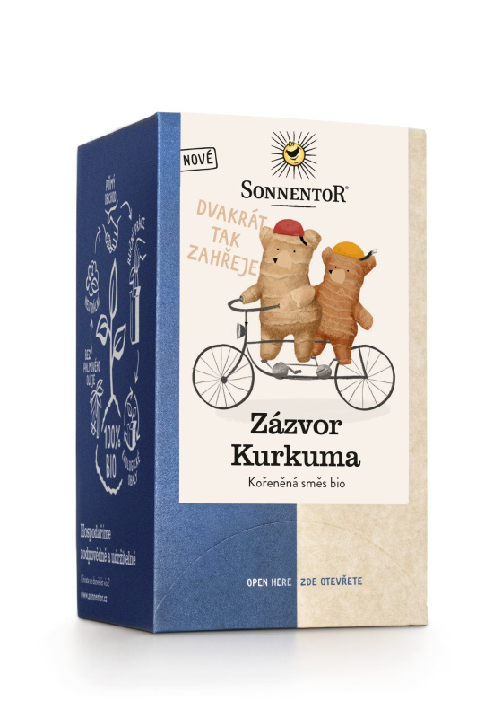 Sonnentor Zázvor Kurkuma bio 32,4g porc. dvoukomorový