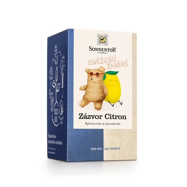 Sonnentor Zázvor Citron bio 32,4g porc. dvoukomorový