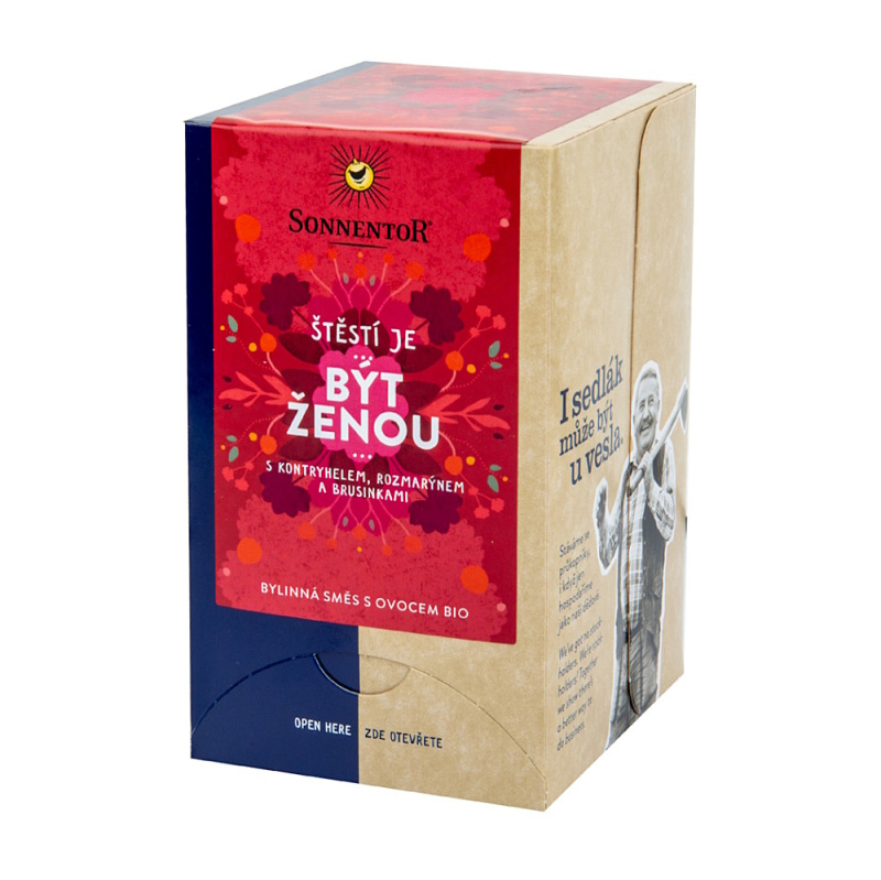 Sonnentor Štěstí je být ženou bylinný čaj s ovocem BIO 30,6g