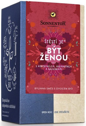 Sonnentor Štěstí je být ženou bylinný čaj s ovocem BIO 30,6g