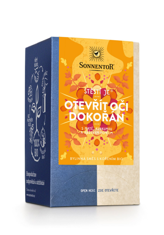 Sonnentor Štěstí je® otevřít oči dokořán bio 30,6 g porc. dvoukomorový