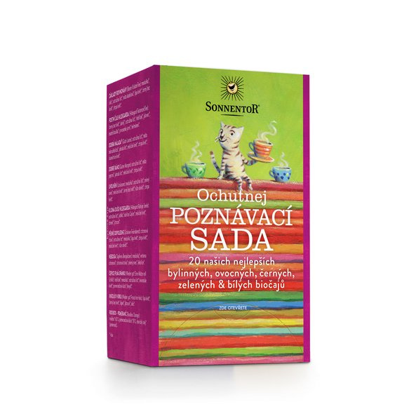 Kolekce čajů Sonnentor - Ochutnej Poznávací sada, bio, různé druhy, 20 ks
