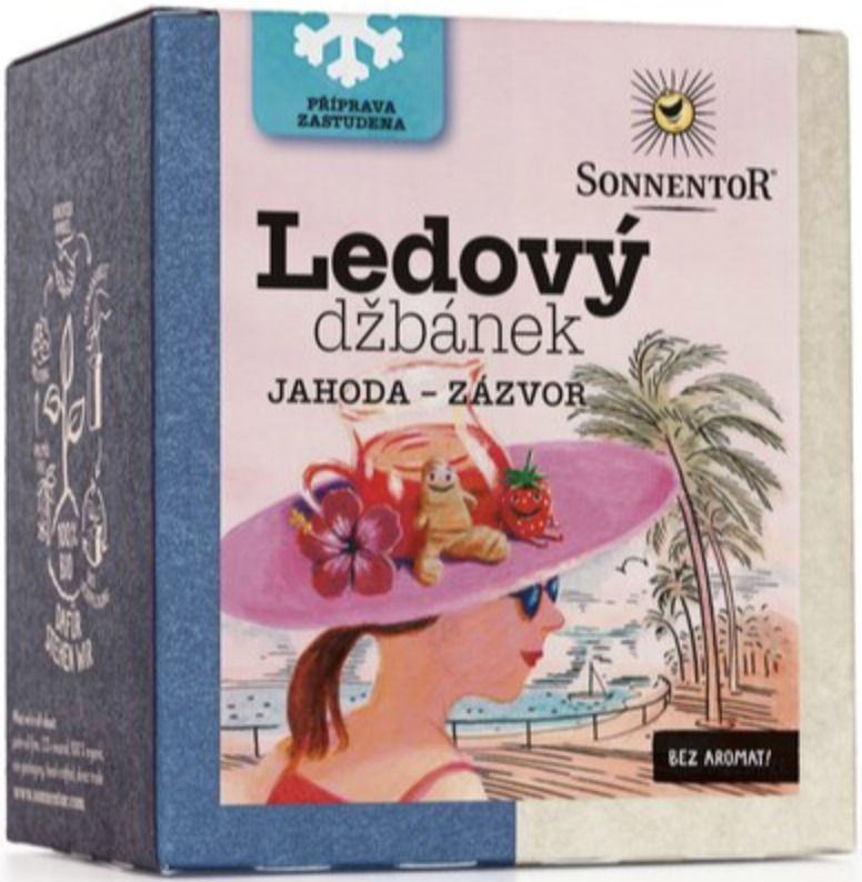 Sonnentor Ledový džbánek Jahoda zázvor BIO 44,8 g