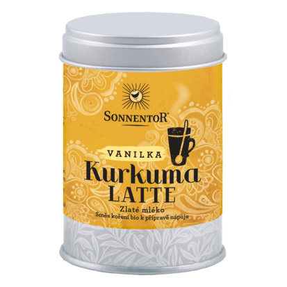 Sonnentor Kurkuma Latte - vanilka bio 60g dóza