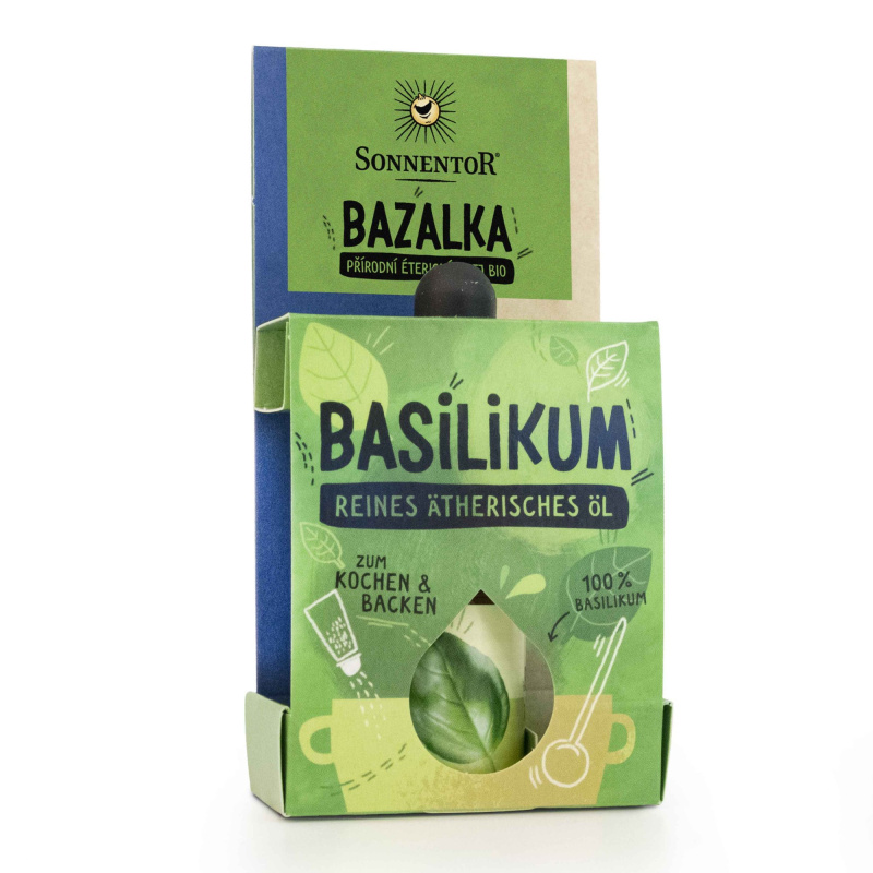 Sonnentor Bazalka bio, éterický olej 4,5ml