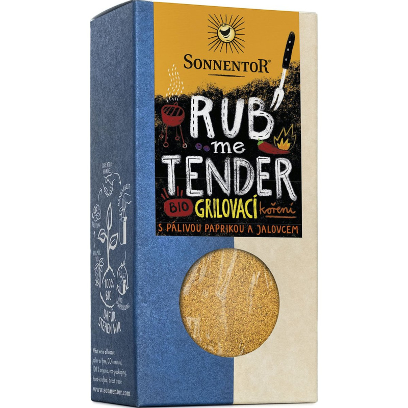 Sonnentor BIO Rub me tender grilovací koření s pálivou paprikou a jalovcem