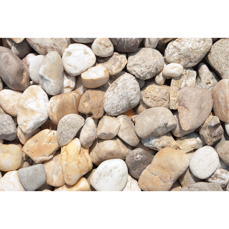 Říční oblázky pestrobarevné 32-50 mm 25 kg PE pytel