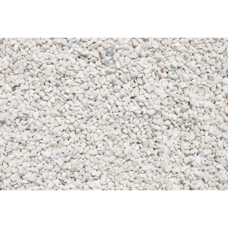 Scherf Mramorová drť bílá matná 4-8 mm, 25 kg (PE-pytel)