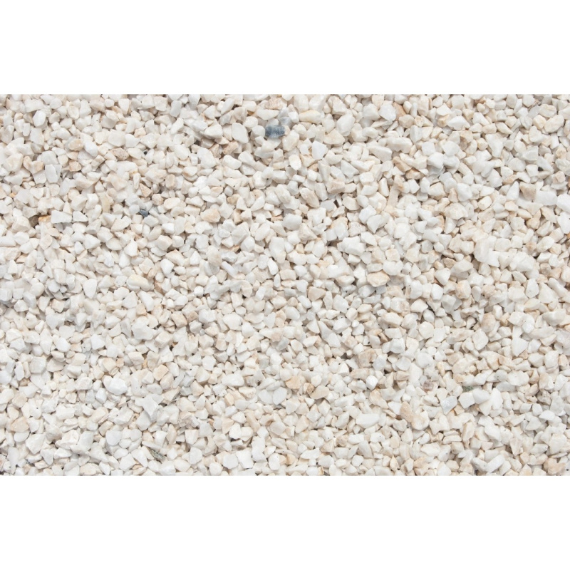 Scherf Mramorová drť bílá matná 8-12 mm, 10 kg (PE-pytel)