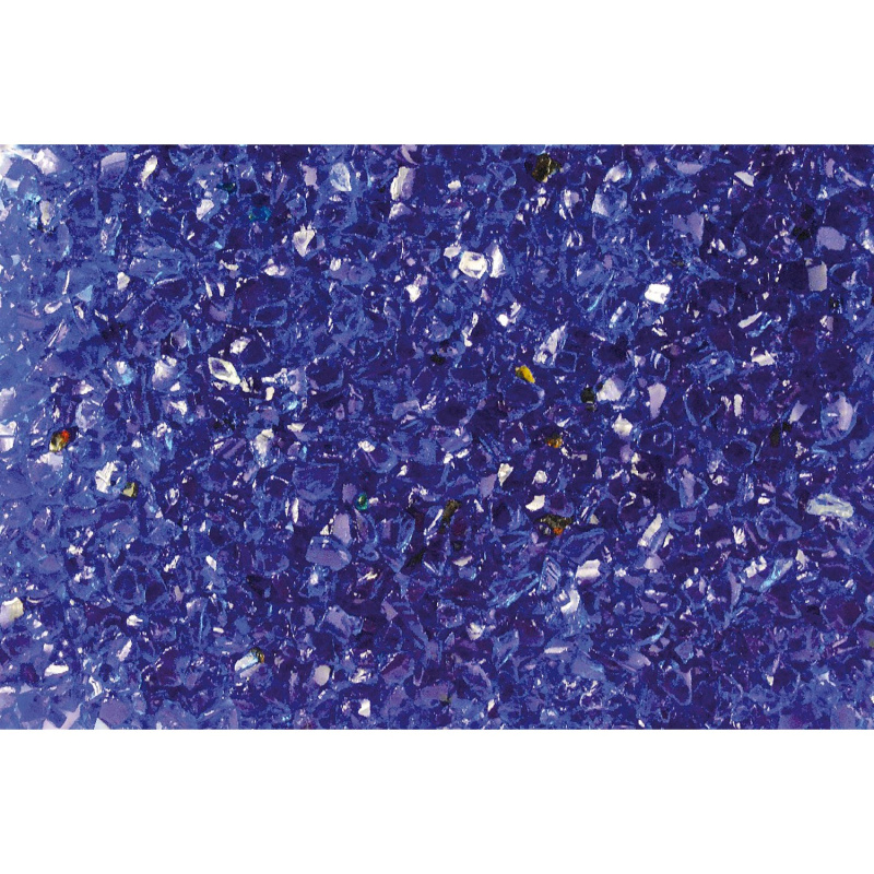 Skleněná drť blýskavá modrá 4-8 mm 10 kg PE pytel