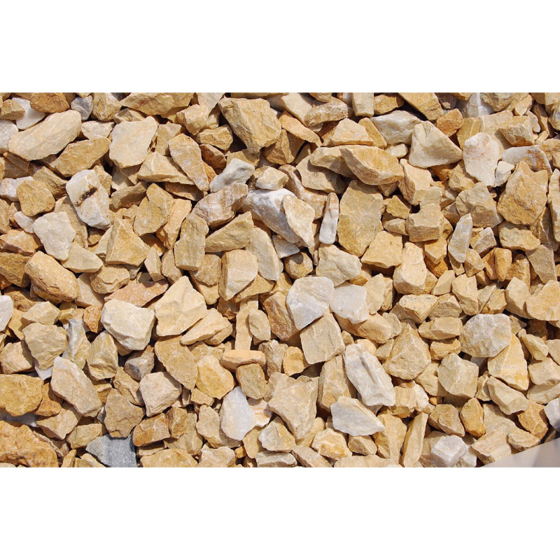 Mramorová drť zlatá okrová 16-25 mm 25 kg PE pytel