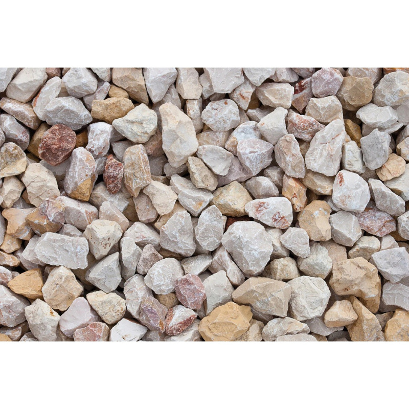 Vápencová drť červencová pestrá 22-32 mm 25 kg PE pytel