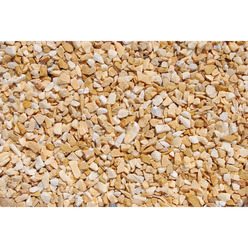 Mramorová drť sienská žlutá 9-12 mm 25 kg PE pytel