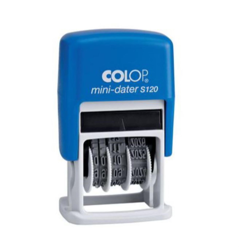 Datumovka Mini-Dater S120 - výška čísel 4 mm, samobarvicí